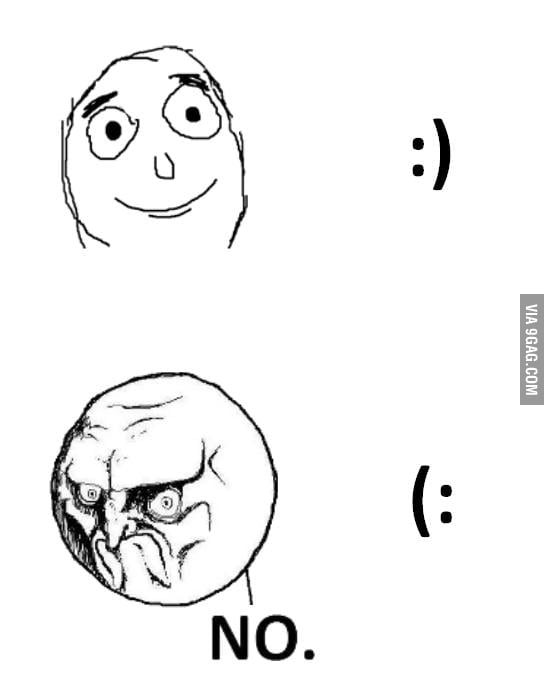 Retarded smiley is retarded - 9GAG