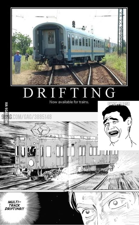 The car drifting meme - 9GAG