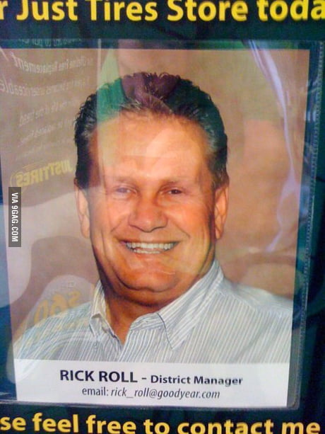 Rick roll - 9GAG