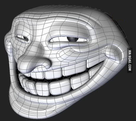 Trollface ~ 3D Model ~ Download #90872410