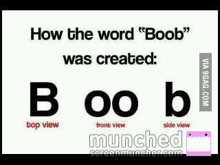 How the word boobs was created - 9GAG