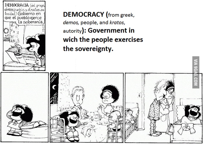 Mafalda, on democracy.