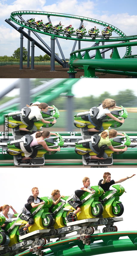 Awesome Roller Coaster as Biking 9GAG