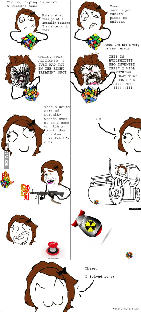Cube Rage Design Rubix Cube Rage Comics Comics Rubik's Cube Memes & GIFs Imgflip