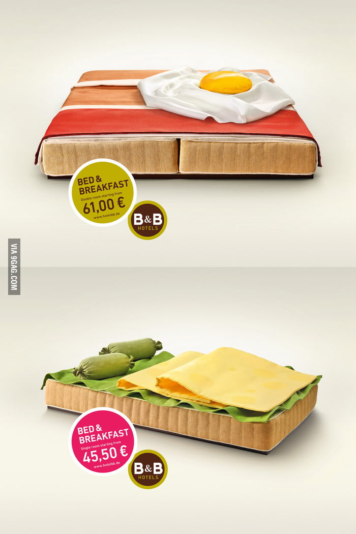 Creative B&B Advertisement - 9GAG