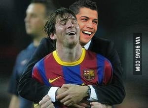 Just Messi and Cristiano Ronaldo (Photoshop LV 50) - 9GAG