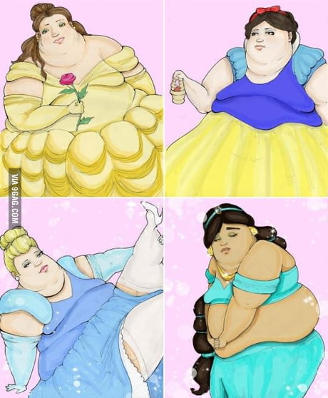 funny disney princess fat