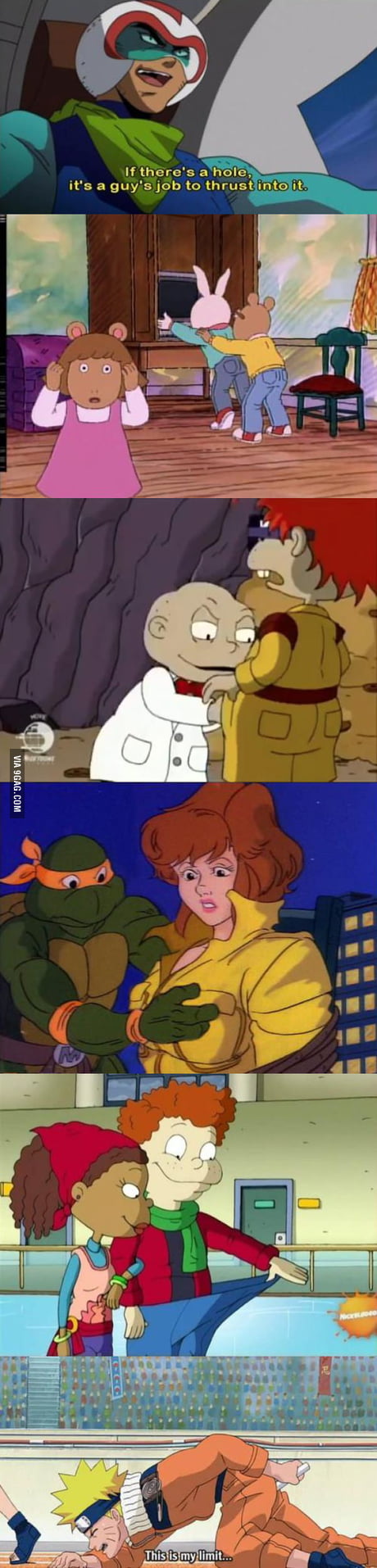 Taking cartoons out of context... right in the childhood. - 9GAG