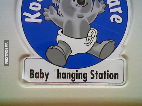 Baby changing station sales baby hanging station