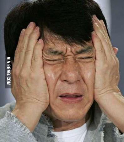 Jackie Chan Double Facepalm