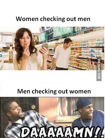 Out guys checking women The real