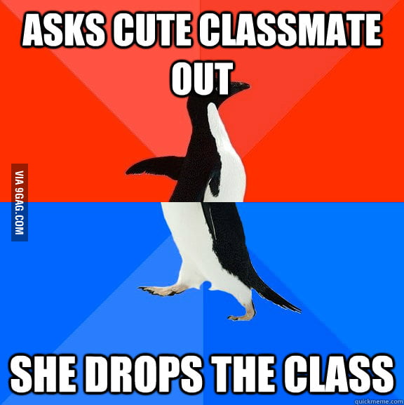 A simple "NO" would have sufficed. - 9GAG