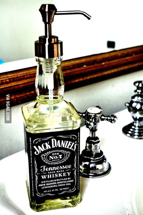 Recycle JD bottle, courtesy of 9gag.com