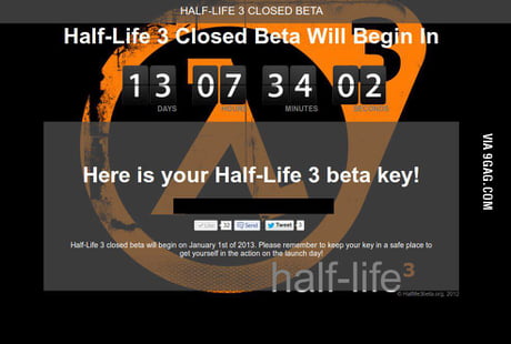 half life 3 closed beta