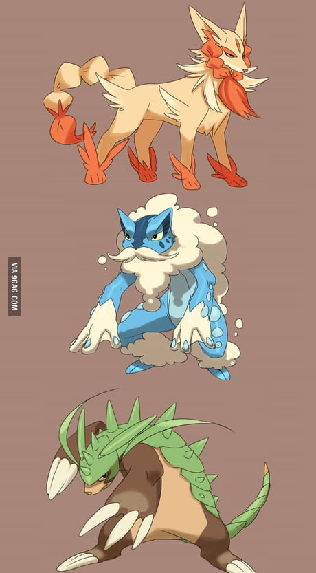 Pokemon X and Y starter evoloution