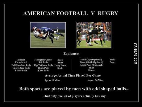 Nfl Vs. Rugby - 9Gag