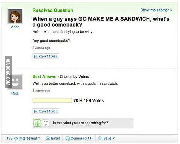 Well you better come back with the goddamn sandwich!! - 9GAG