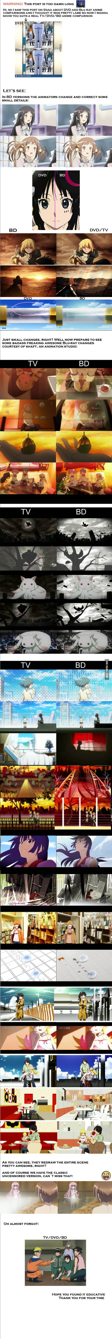 Anime. Differences in TV/DVD/Blu-ray - 9GAG