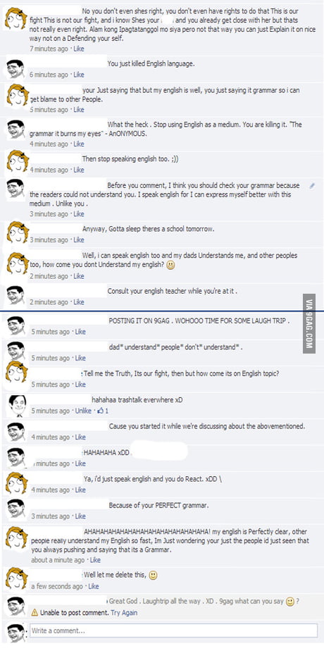 She Killed The English Language 1st Meme M 9gag