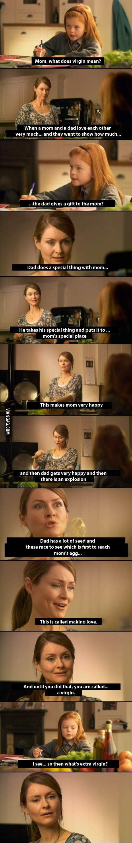 Mom What Does Virgin Mean 9GAG