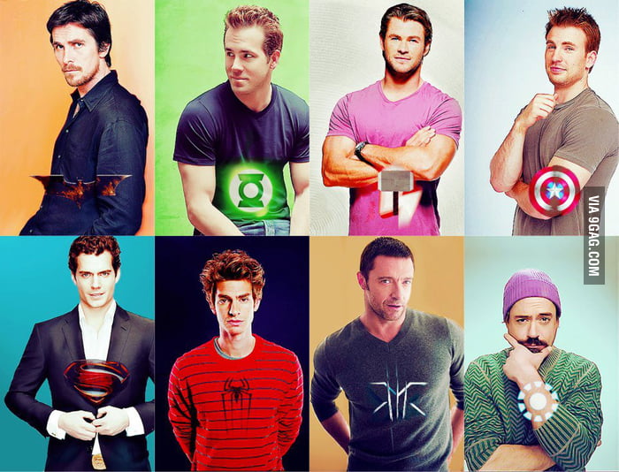 Diffrent Actor Pic Different actors and their characters - 9GAG