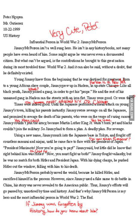 best essays ever written by students