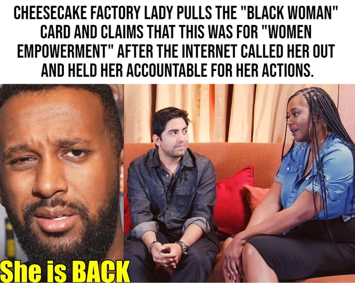 She kept deflecting instead of taking that L, smh 9GAG