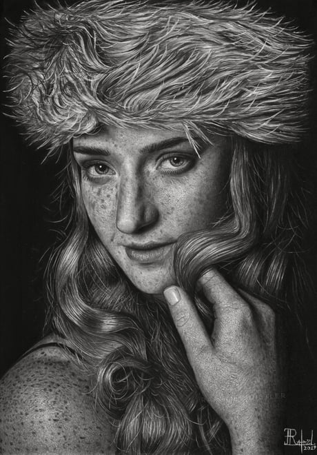 Drawing a Girl - Realistic Face — Steemit