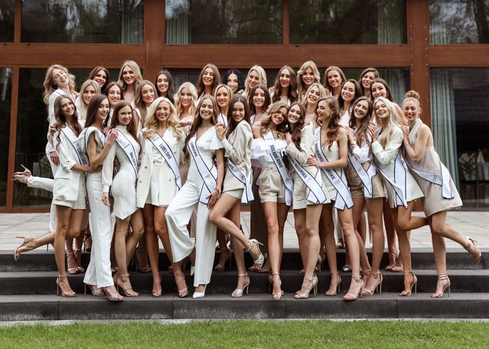 Miss Poland contest contestants. Notice anything?