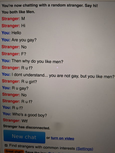 Gay stranger chat