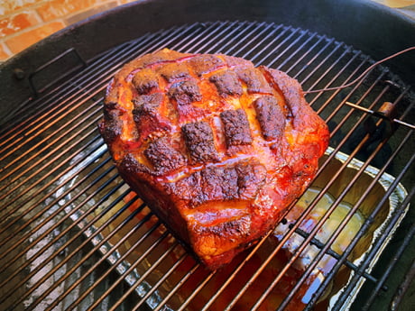 Pork shoulder weber outlet kettle