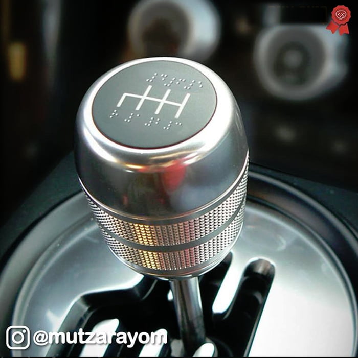 Gear stick for blind people