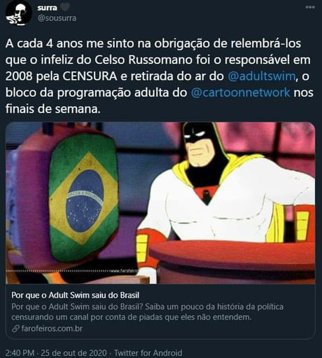 Por que o Adult Swim saiu do Brasil