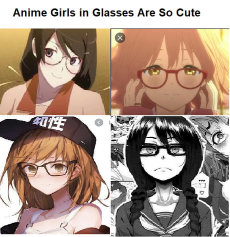 Anime Glasses Glare