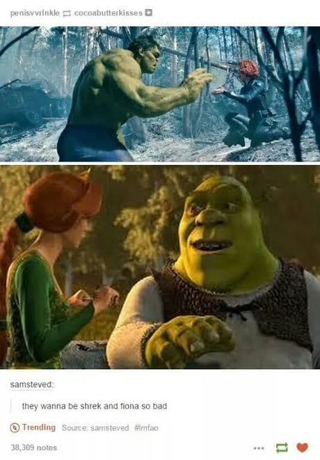 Fiona & Shrek first date - 9GAG