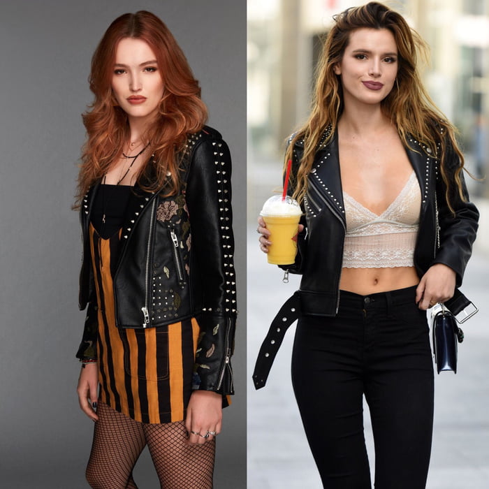 Bella Thorne Look-alike Maddison Brown (on the left) .
