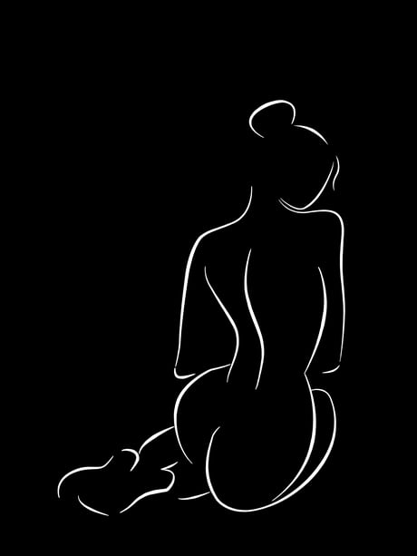 Nude Woman Art Sketch (1800x2400) - 9GAG