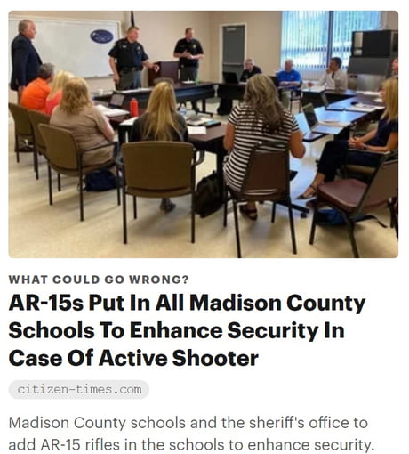 AR-15 Rifles Put in US Schools to Enhance Security ... Genius!