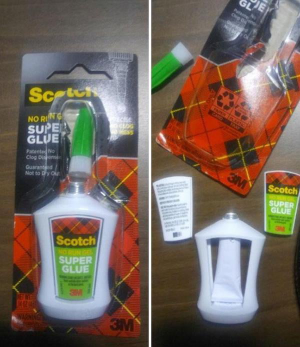 This super glue package... - 9GAG