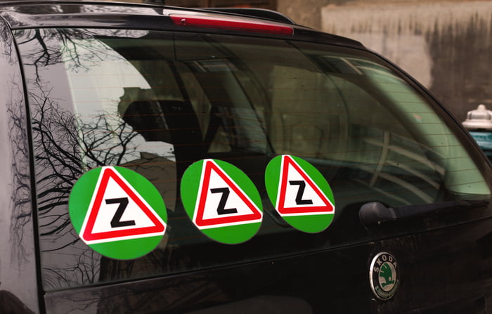 Me In January I Am A Novice Driver In Slovakia I Had Better Put A Z Sticker On My Car 