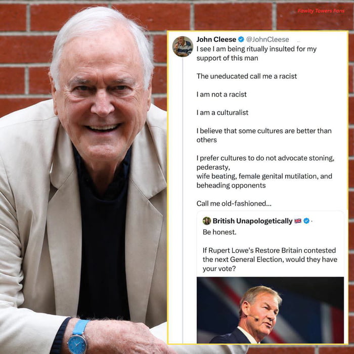 John Cleese wont bend: