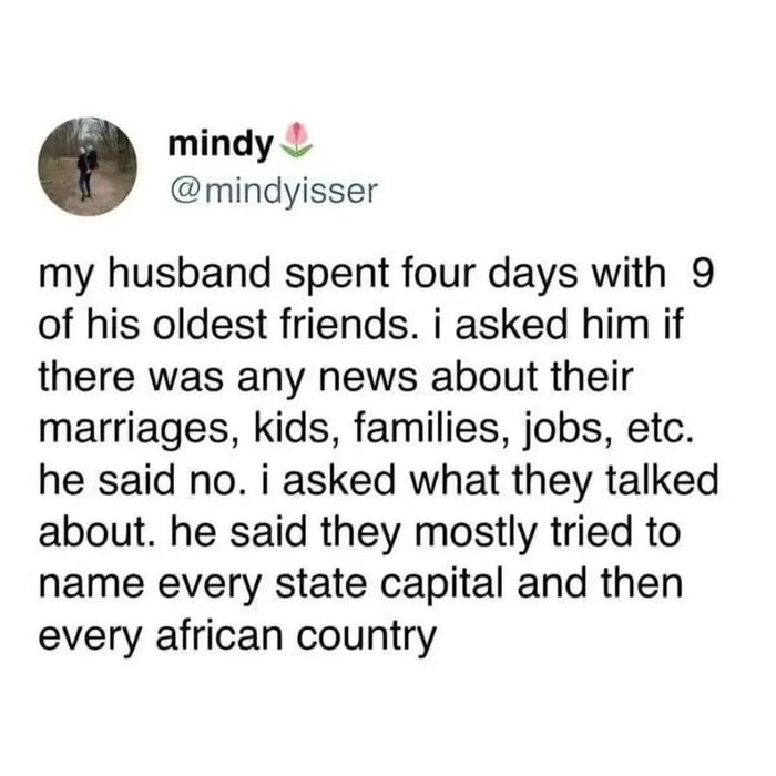 Men will literally rather name all the state capitals than talk about their feelings