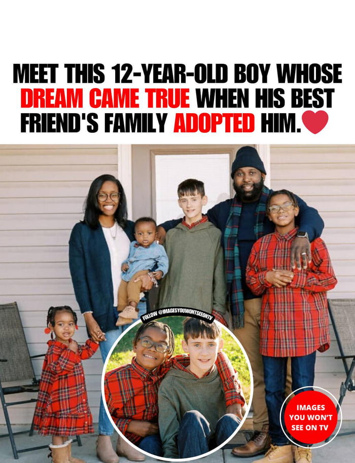 12 Year Old Get Adopted By Best Friend's Family - 9GAG