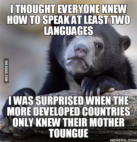 I Can Speak English And Malay As I Travelled To Europe Most People Could Not Speak English And I Thought Brits Also Could Speak French 9gag