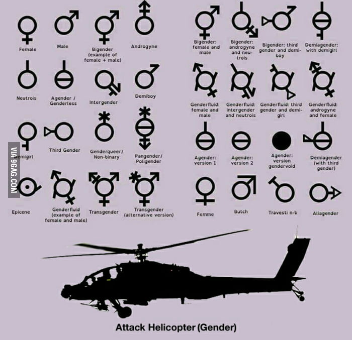 A complete list of all the 33 Genders 9GAG
