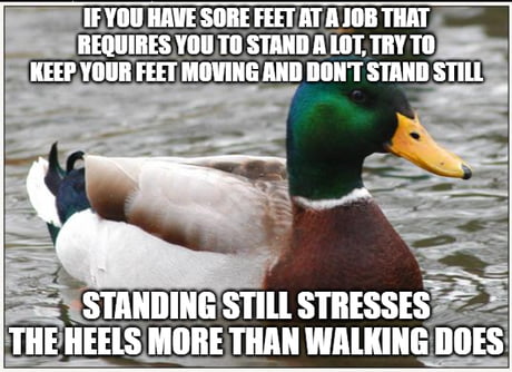 At Work My Feet Are Always Killing Me And I Use This As A Minor Pain Relief Nothing Beats Taking Off Your Boots After The Workday Though 9gag