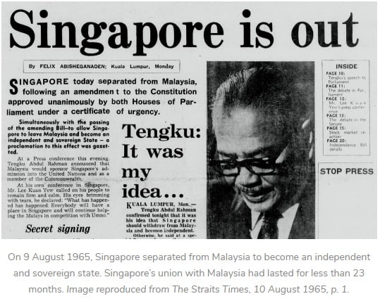 On 9 August 1965 Singapore Separated From Malaysia To Become An on-9-august-1965-singapore-separated-from-malaysia-to-become-an