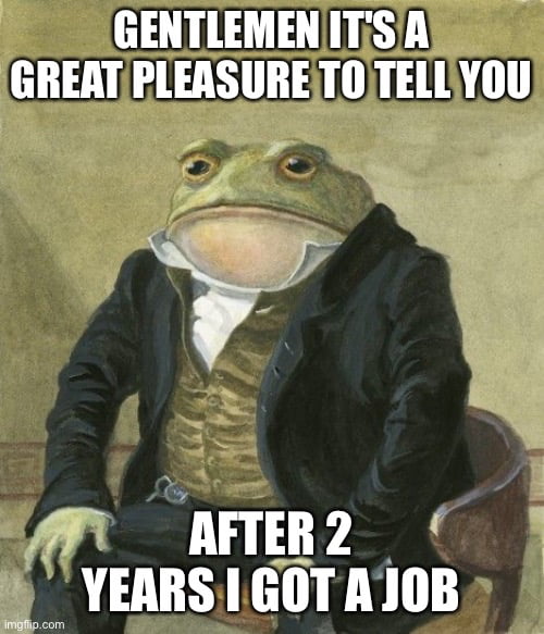 And it feels good