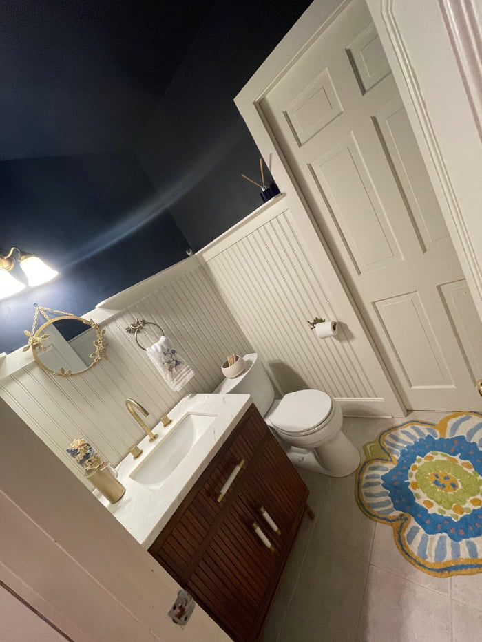Just finished painting. Bathroom. Guilford, CT. 9GAG