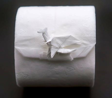 Toilet paper dragon - Jo Nakashima - 9GAG